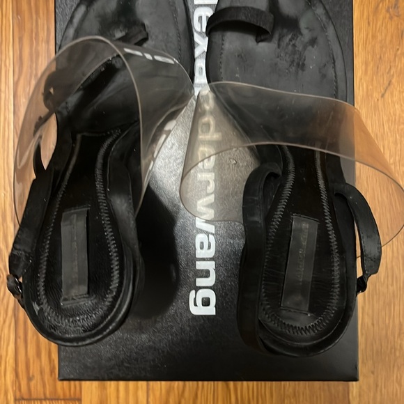 Alexander Wang PVC Marlow Slingback Heels Sz 39 π€ Same Day Ship ππΎββοΈπ¦βοΈβοΈ - Picture 10 of 12